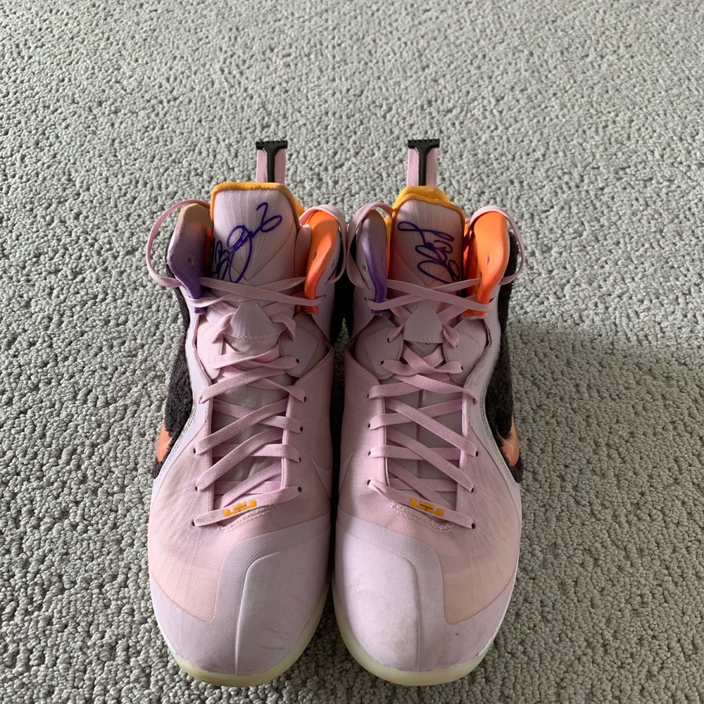 US MEN SIZE 11.5 LEBRON 9 ROYAL PINK USED